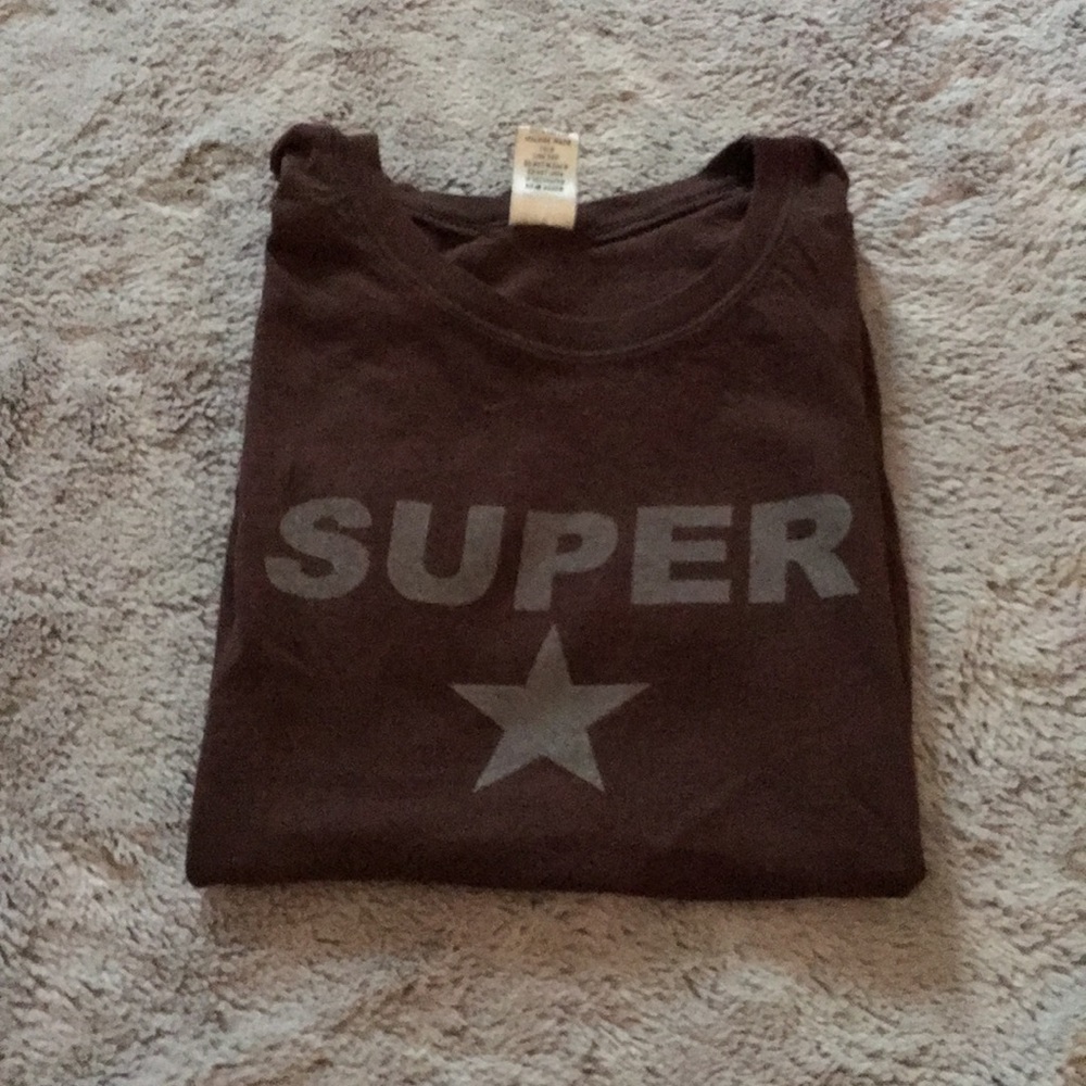 AA super star cap sleeve tee xl runs slim brown - Picture 8 of 8